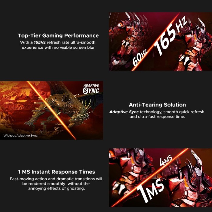 LED Monitor 24&quot; AOC 24G2SPE/70 IPS Monitor Gaming 165Hz 1 ms