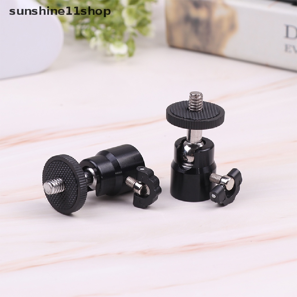 Sho 1Pc 1per4kepala Metal Bulat Sekrup Untuk Kamera Tripod LED Flash Tripod N