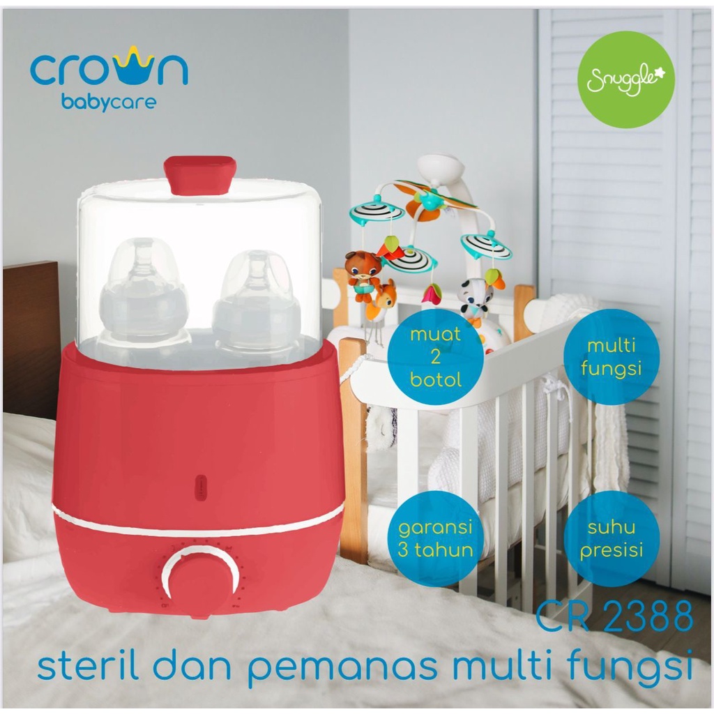 Steril Crown CR2388 - Sterilizer & Warmer Combo untuk Botol Susu dan MPASI
