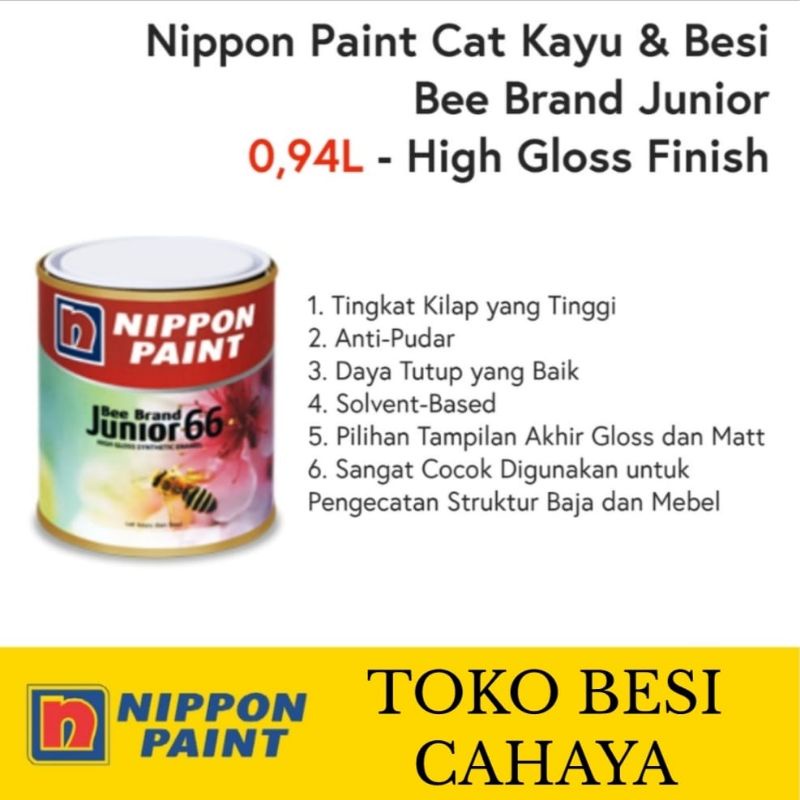 CAT BEE BRAND JUNIOR 66  0.94 LITER NO NP632 DRUM BIRU CAT MINYAK KAYU DAN BESI