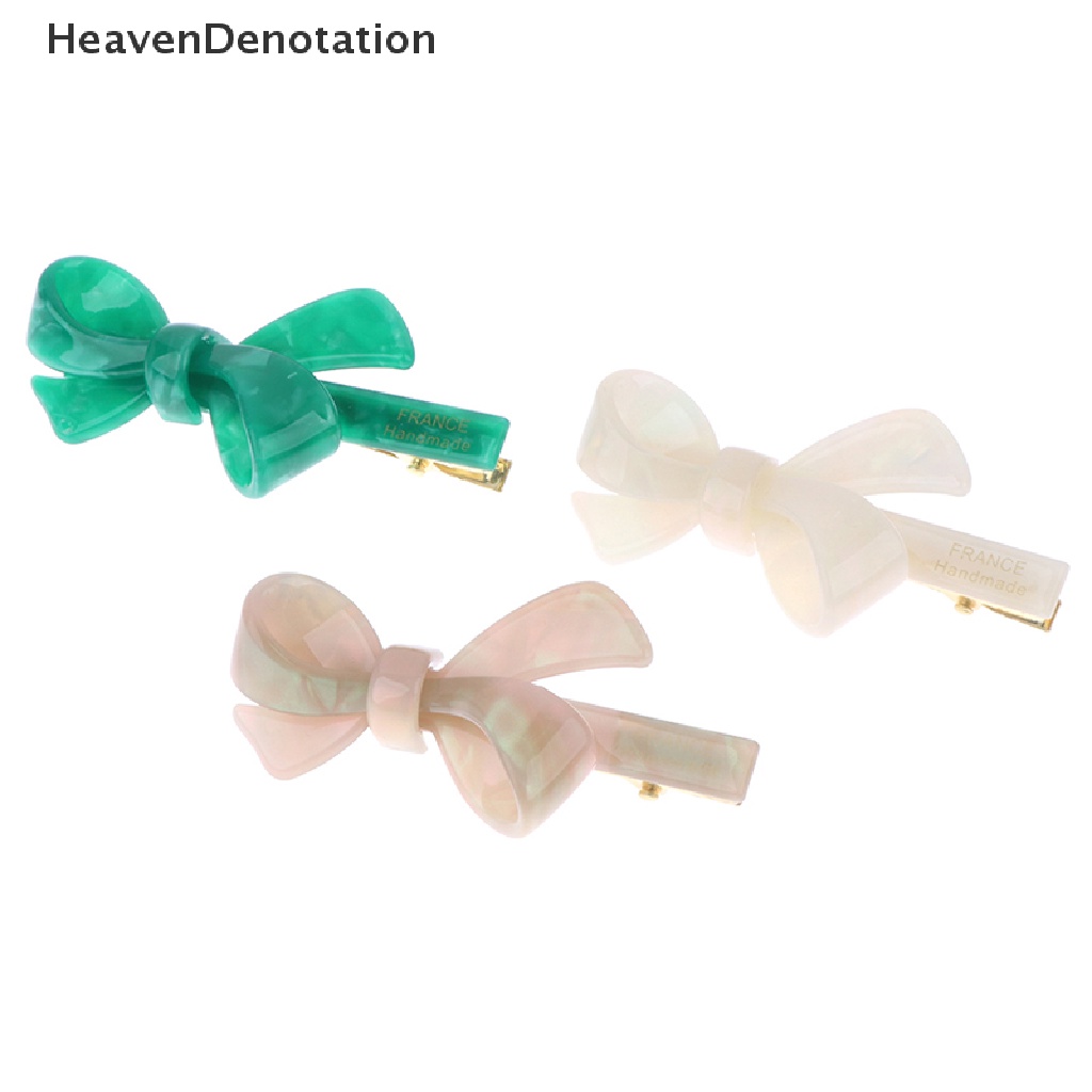 [HeavenDenotation] Green acetate duckbill clip sweet side clip Jepitan Rambut Klip Samping Poni Klip HDV