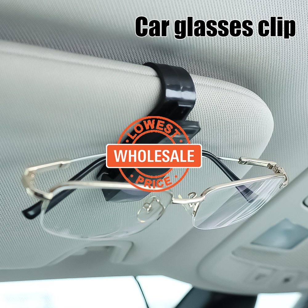 [Harga Grosir] Klip Kacamata Hitam Tombol Ganda Klip Kartu Multifungsi Klip Tiket Klip Kacamata Kartu Yang Dapat Diputar 180derajat Klip Pengikat Tiket Mobil Sun Visor Glasses Clip