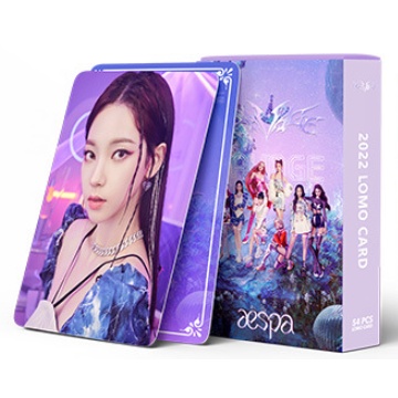 54-55pcs/box AESPA Album SAVAGE GIRLS Photocards NINGNING KARINA GISELLE Musim Dingin Lomo Kartu Kpop Postcards