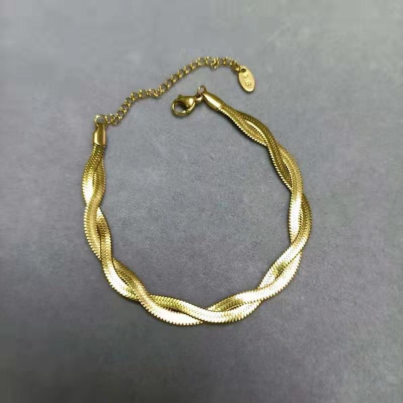 Gelang tangan gepeng kepang harga grosir bisa bayar di tempat
