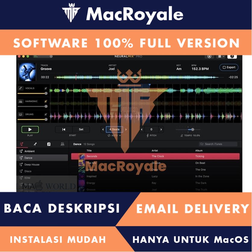[MacOS] Algoriddim Neural Mix Pro Full Version Lifetime Full Garansi