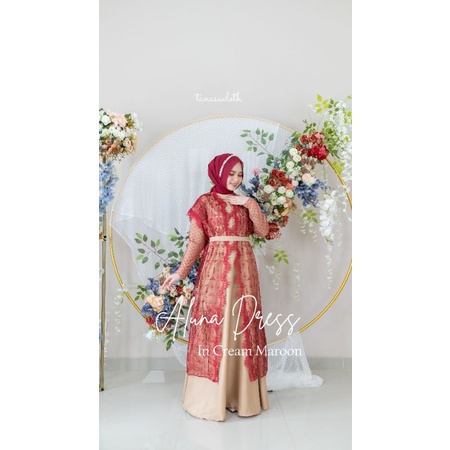 Aluna Dress | Dress Payet | Gaun Muslimah | Gamis Remaja