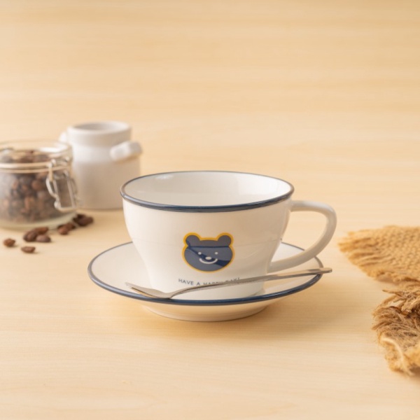 

Dijual ARAMI Ceramic Colorfull Tea Cup w Coaster Gelas Keramik Cup Teh Kopi - White Limited