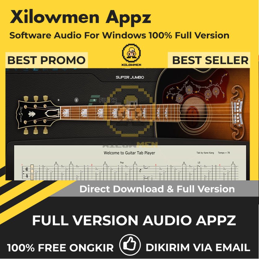 [Full Version] Ample Sound Ample Guitar Gibson SJ-200 Pro Lifetime Audio Software WIN OS