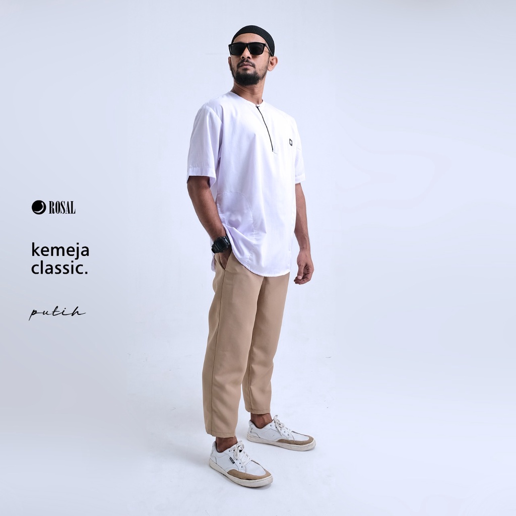 Charyatink - ROSAL Baju Kemeja Koko Pria Classic Kemko Kurta Pakistan