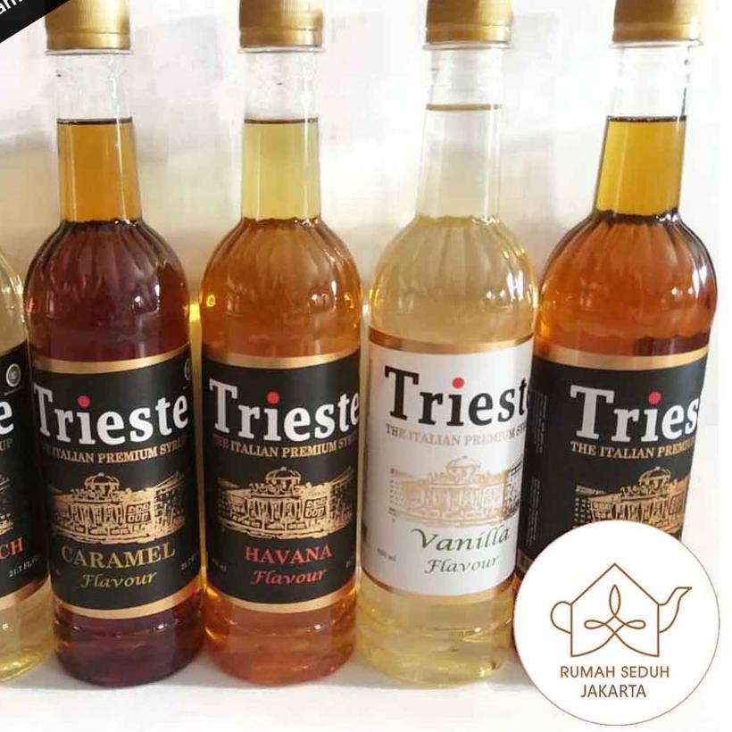 

❁ Trieste Italian Syrup 650 mL - Coffee Syrup : Caramel, Vanila, Rum, Hazelnut, Irish Cream, Almond ❄