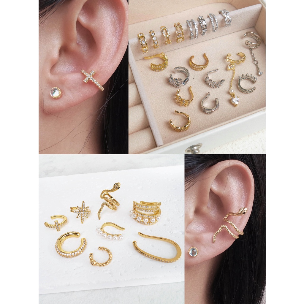 1446 / 1447 - (HARGA 1 BIJI) ANTING PIERCING KARAKTER TINDIKAN HELIX TRAGUS - STAINLESS STEEL