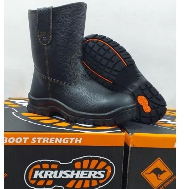 Grosir SEPATU SAFETY KRUCERS MURAH/SEPATU SEPATUSAFETY KULIT ASLI SOL KARET UJUNG BESi q Produk Prem