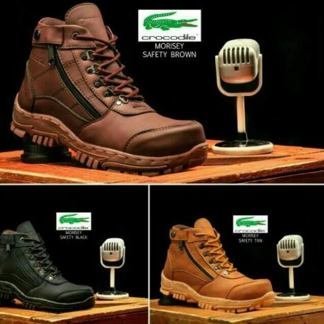 ★ CROCODILE sepatu gunung pria boots crocodile morisey safety original handmade ☎