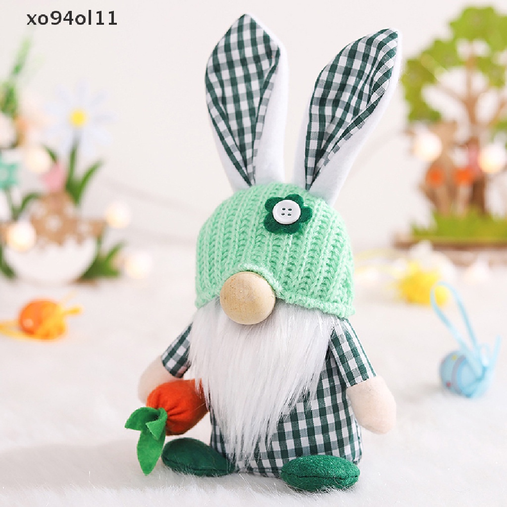 Xo 2023boneka Kelinci Gnome Tanpa Wajah Paskah Handmade Reusable Home Decoration OL