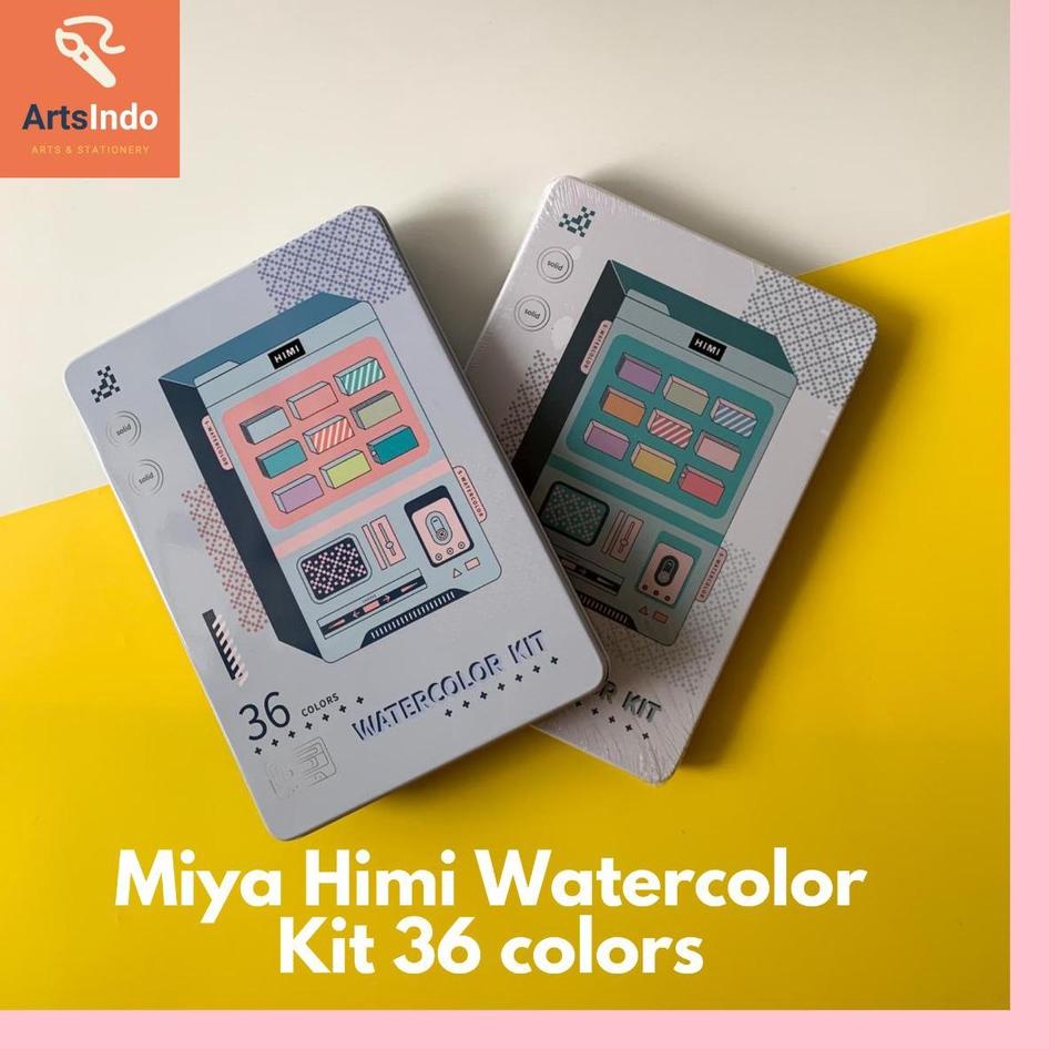 

Langsung Proses Miya Himi Watercolor Kit 36 Colors - Cat Air Kit 36 Warna