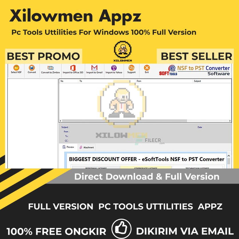 [Full Version] eSoftTools NSF to PST Converter Pro PC Tools Software Utilities Lifetime Win OS