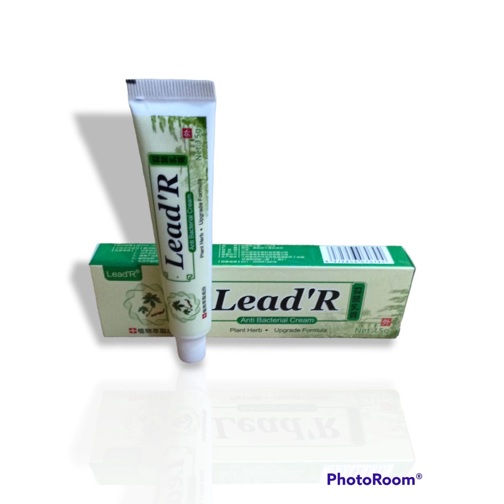 BISA COD LEAD'R ANTI BACTERIAL CREAM FORMULA BARU 5 X LEBIH AMPUH !!! Salep Gatel Sakit Kulit Eksim Original Lead'R isi 15Gr Psoriasis Eksim Jamur Kurap Alergi Kulit Cream SALEP ZUDAIFU OBAT GATAL ALERGI