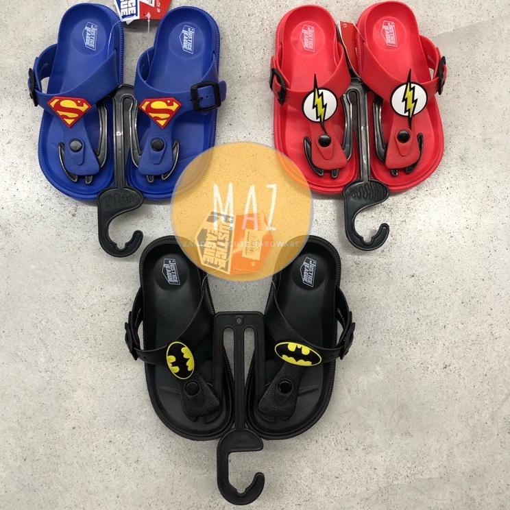 S99 Sandal Zandilac Anak Cowok Laki-laki Jepit Classic Superman Batman Flash CH310257LT BARU SPESIAL