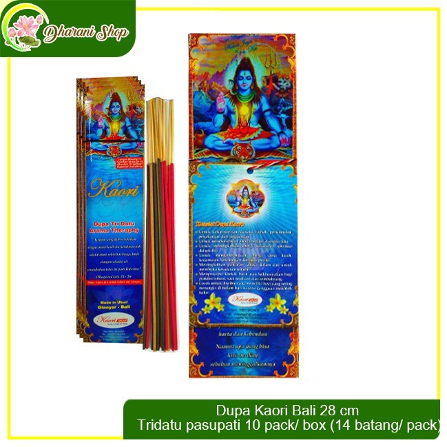 Dupa/Hio Wangi Kaori Bali 28 cm Tridatu pasupati (14 batang/ pack)