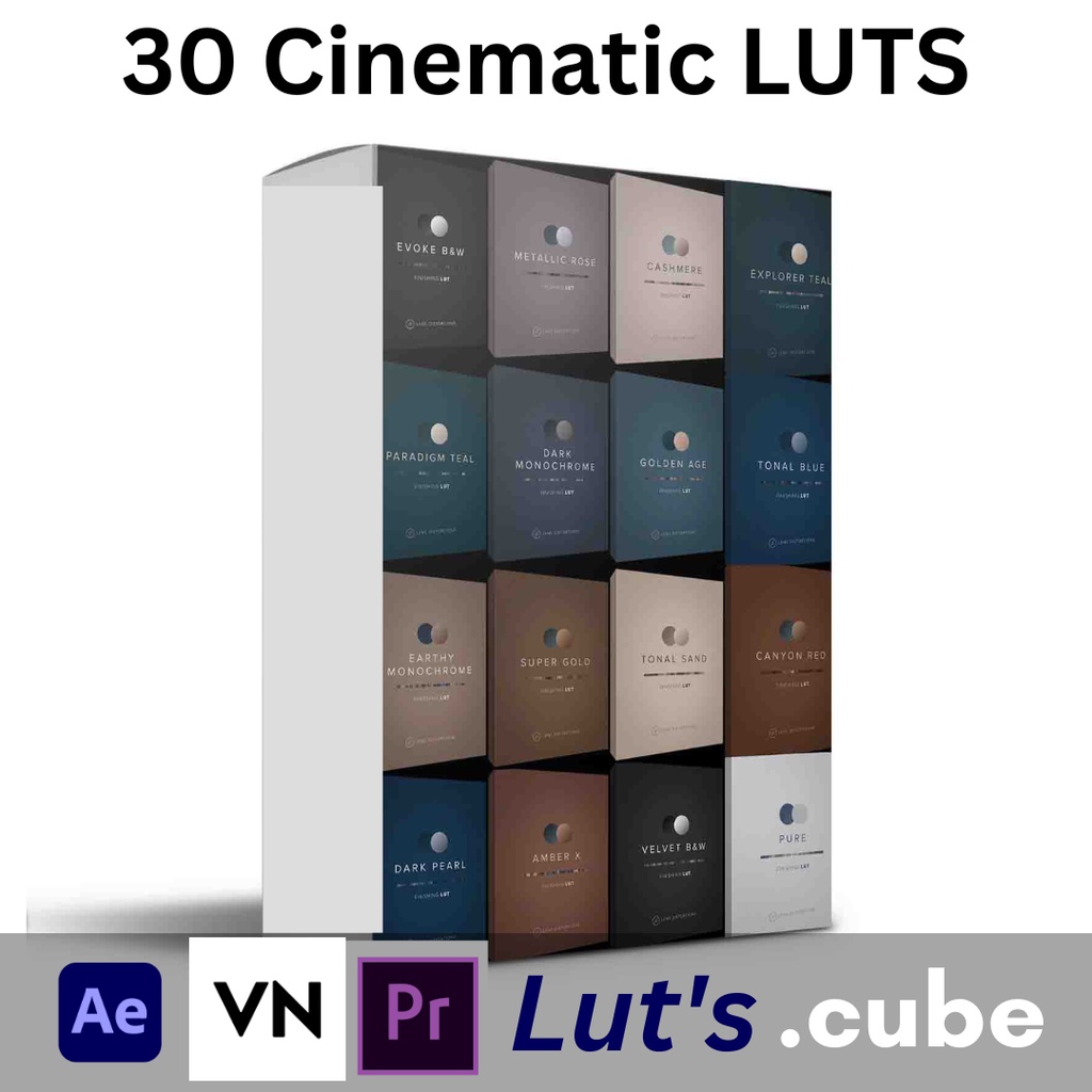 30 Cinematic Lens Distortion Luts (Bisa VN/Ae/Pr)