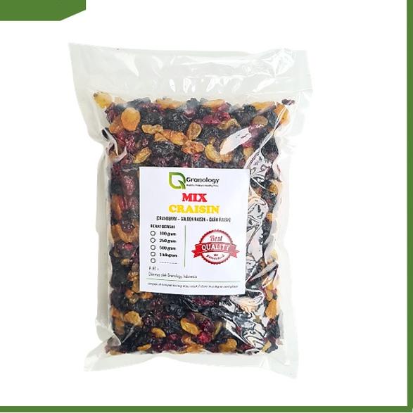 

✾ Mix Craisin 1 kilogram (Cranberry, Dark Raisin & Golden Raisin) by Granology ♥