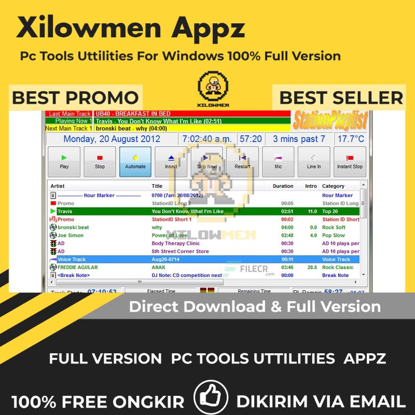 [Full Version] StationPlaylist Studio Pro PC Tools Software Utilities Lifetime Win OS - Software untuk stasiun radio dan otomatisasi audio