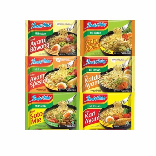 

Indomie Kuah Mie Instant Rebus Ayam Bawang / Soto / Kari Aneka Rasa