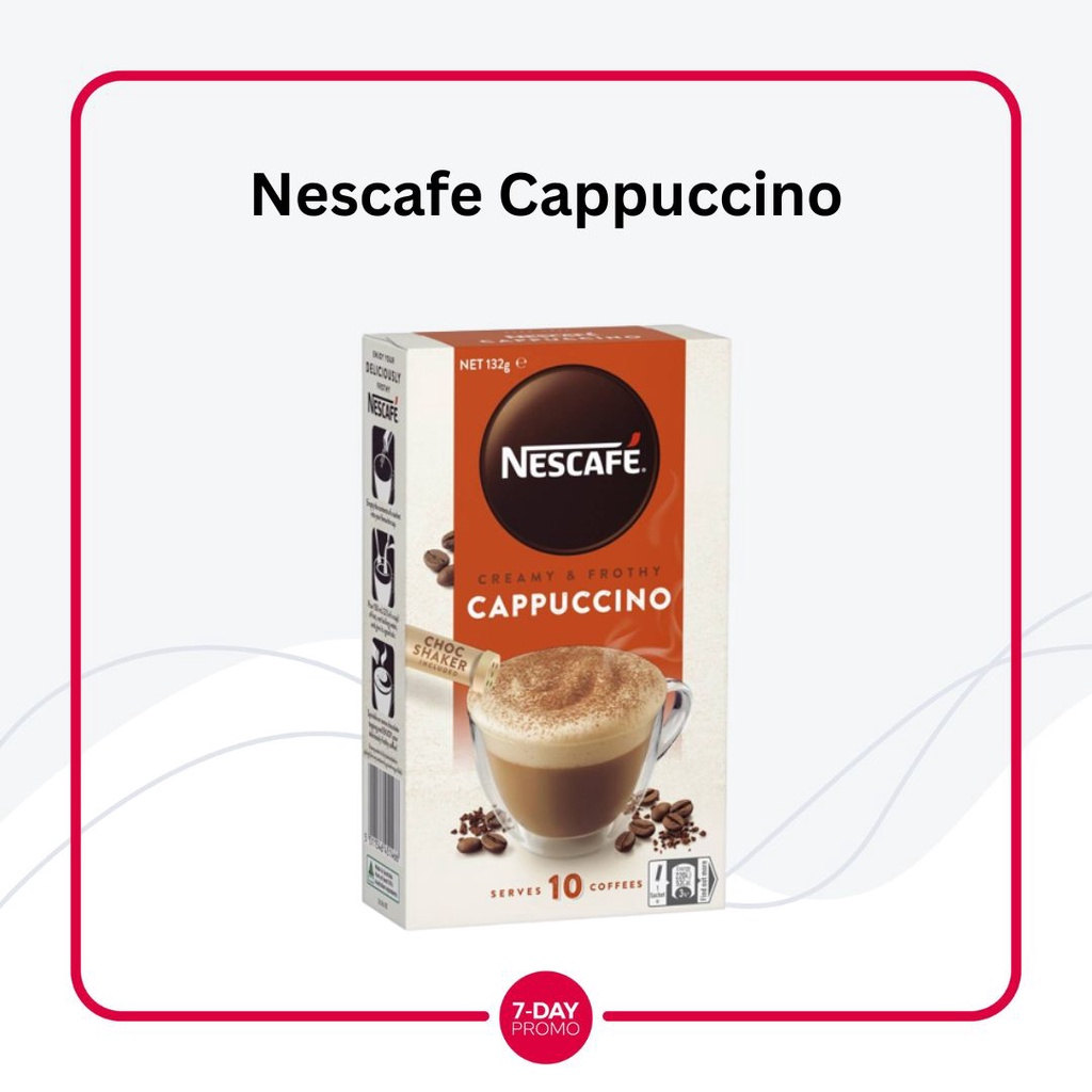 Nescafe Cappuccino Coffee 10 Sachets