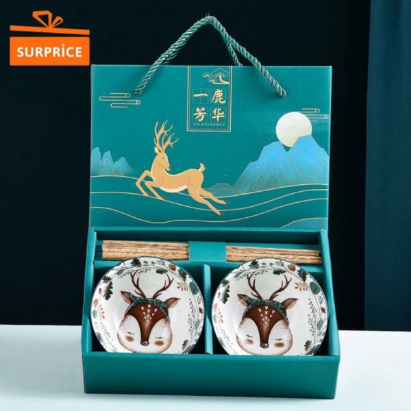

Promo Surprice Mangkok Japanese Set Motif Rusa / Mangkok Hampers Set - Mangkok 2pcs Murah