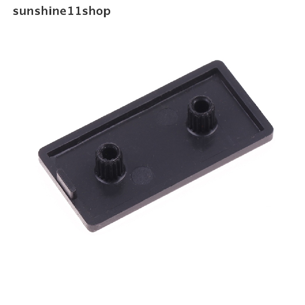 Sho 50PCS End Cap Plastik Hitam Tutup Plat Endcap Untuk 2020202020eu Aluminium Profile N