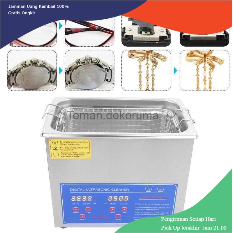 TD - SKT EECOO Mesin Pembersih Perhiasan Ultrasonic Cleaner 120W - MH-020S