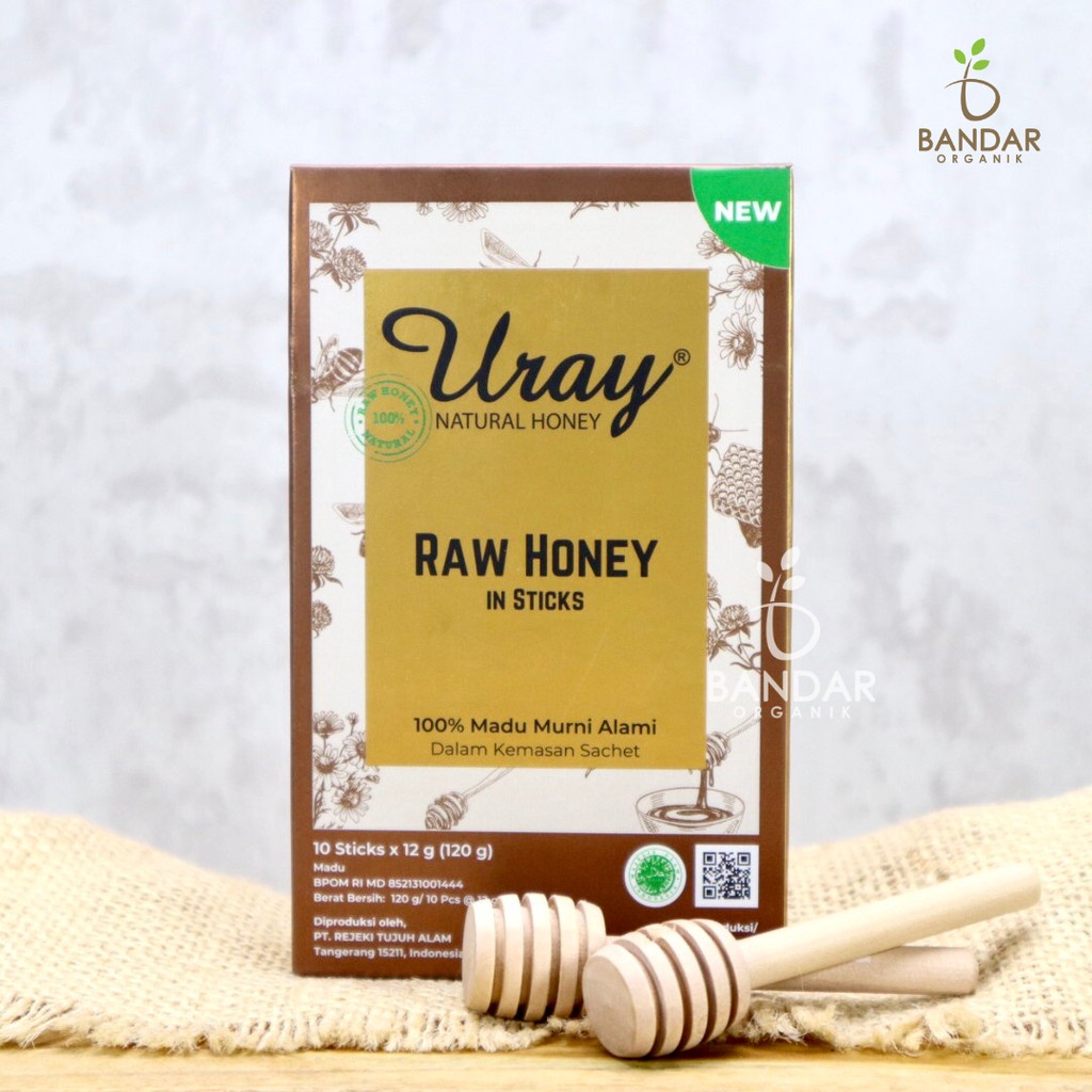

Madu Uray Raw Honey 120gr / Madu Hutan Natural Uray Sachet Isi 10