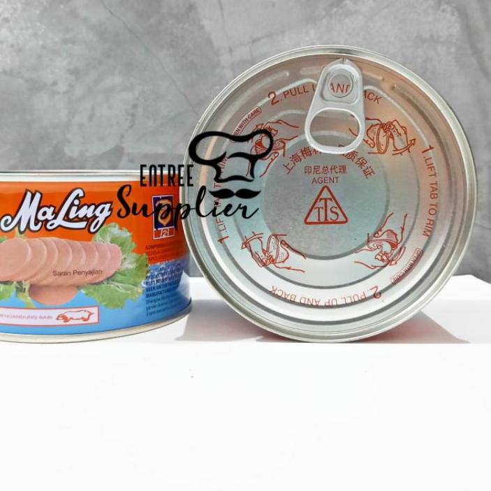 

☏ TERMURAH Ma Ling TTS 397gr Luncheon Pork Meat / Ham Daging Babi Maling NON HALAL ☑