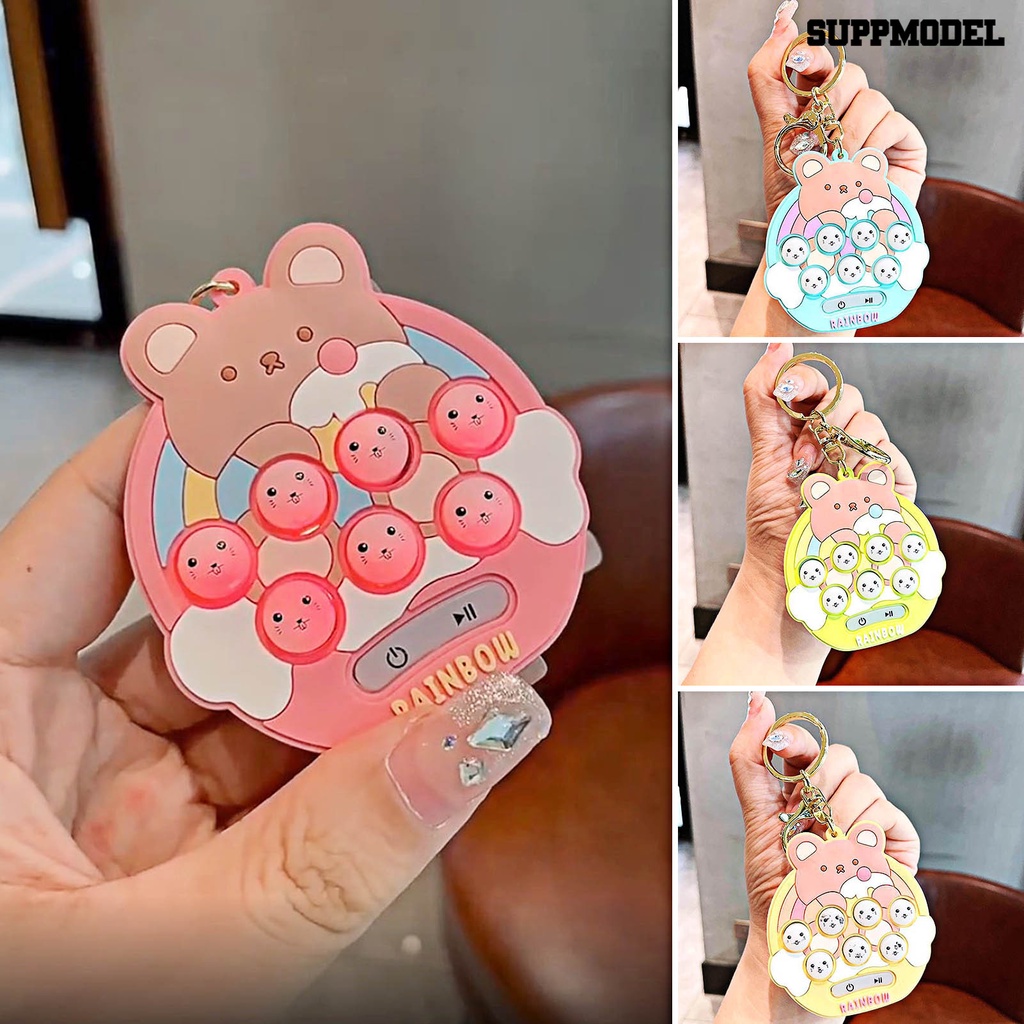 [SM] Mainan Sensorik Elektronik Gantungan Kunci Edukasi Menarik Portabel Genggam Lucu Mini Hamster Memory Game Untuk Anak