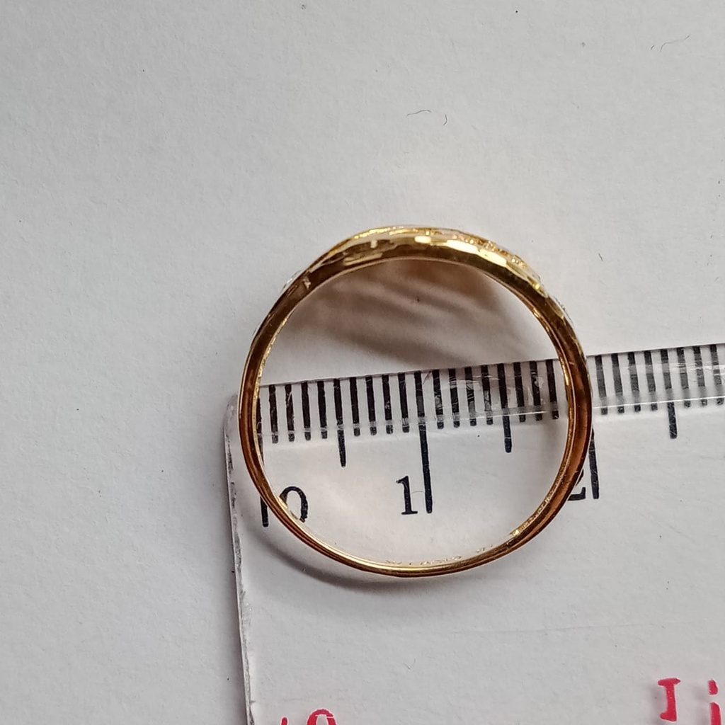 Cincin emas 17k - 2.1 gr kadar 750 - 4157