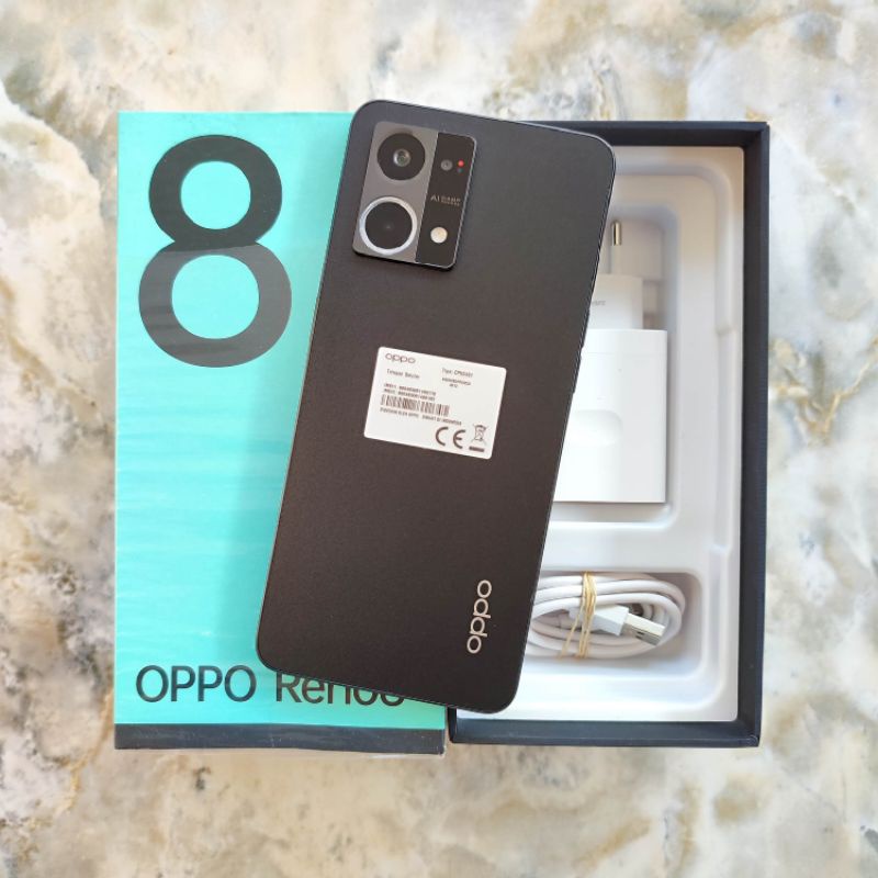 Oppo Reno 8 4G Ram 8+5/256 Lengkap Seken Rasa Baru