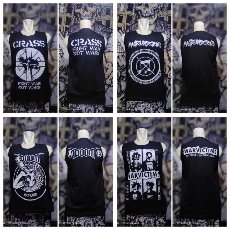 kaos lekbong band doom,kaos singet band punk,kaos lekbong,kaos tanxtop,kaos pria,kaos oblong