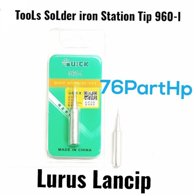 Mata solder Original  Quick Bentuk Lurus Lancip P 4.4cm X Diameter 6.55mm - Cocok untuk Quick Station