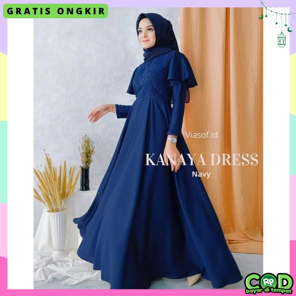 Baju Gamis Wanita Terbaru 2023 Dress Pesta Kondangan Gasmis Wedding Party Casual Gamos Wanita Syar`I