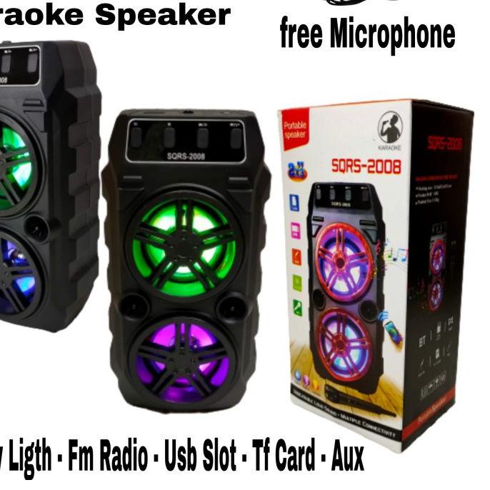✾ speaker bluetooth + mic karaoke SQ 2008 speaker bluetooth ❃