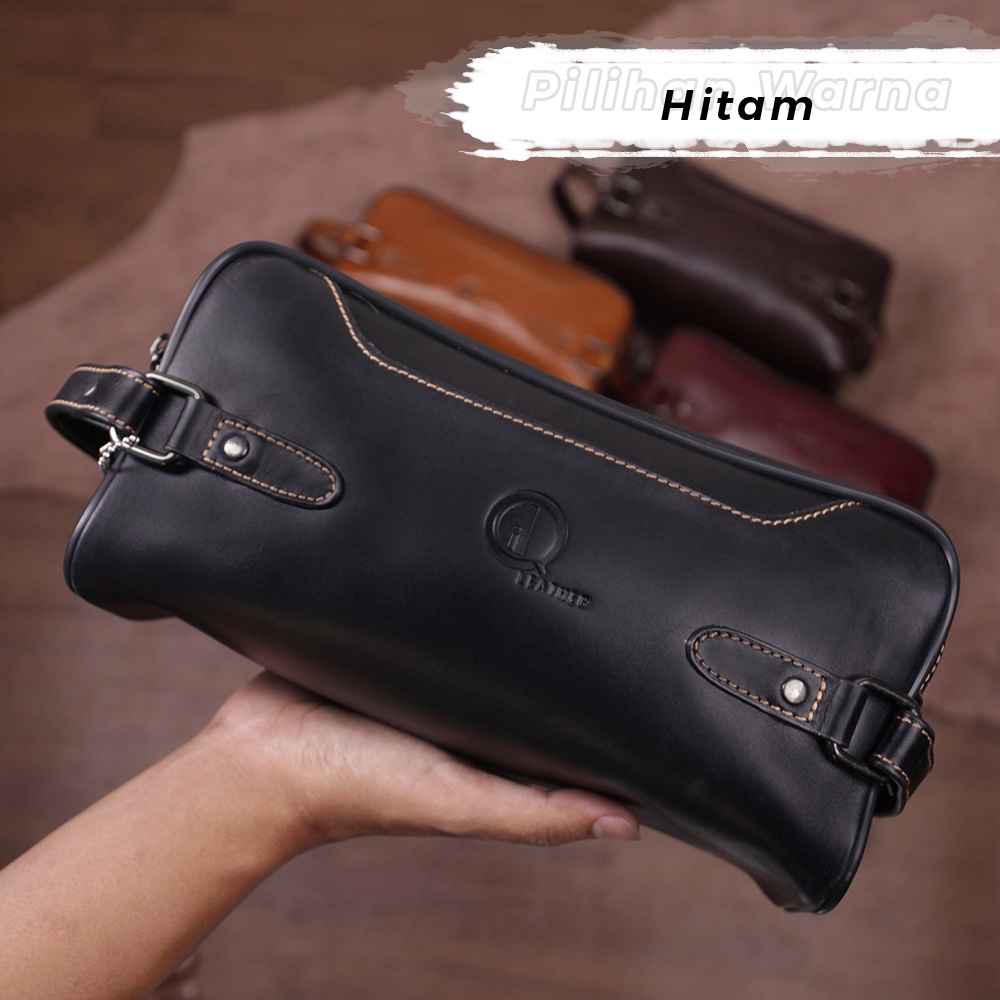 Tas Pouch Bag Clutch Bag Kulit Sapi Asli Multifungsi AP02 ZIVAA ALICE LEATHER KULIT SAPI ASLI STYLISH WATERPROOF KUALITAS TERJAMIN MEMUASKAN BISA COD