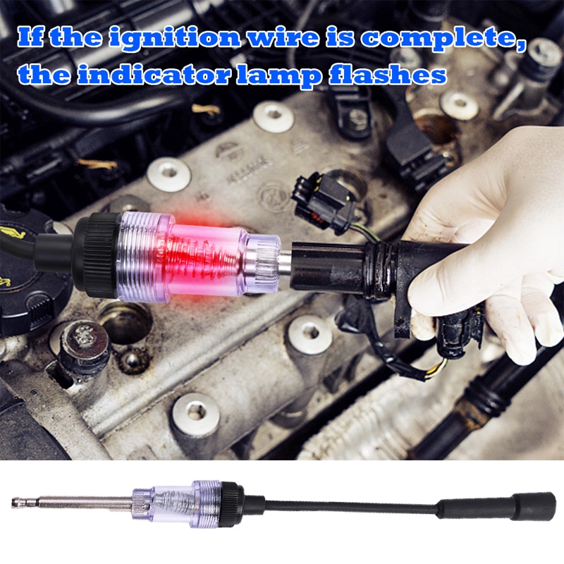 Car Spark Plug Tester Pen Ignition Coil Tester Alat Car Aksesoris Mobil Otomotif Lgnition System Tester Alat Diagnostik Mesin Mobil Mini