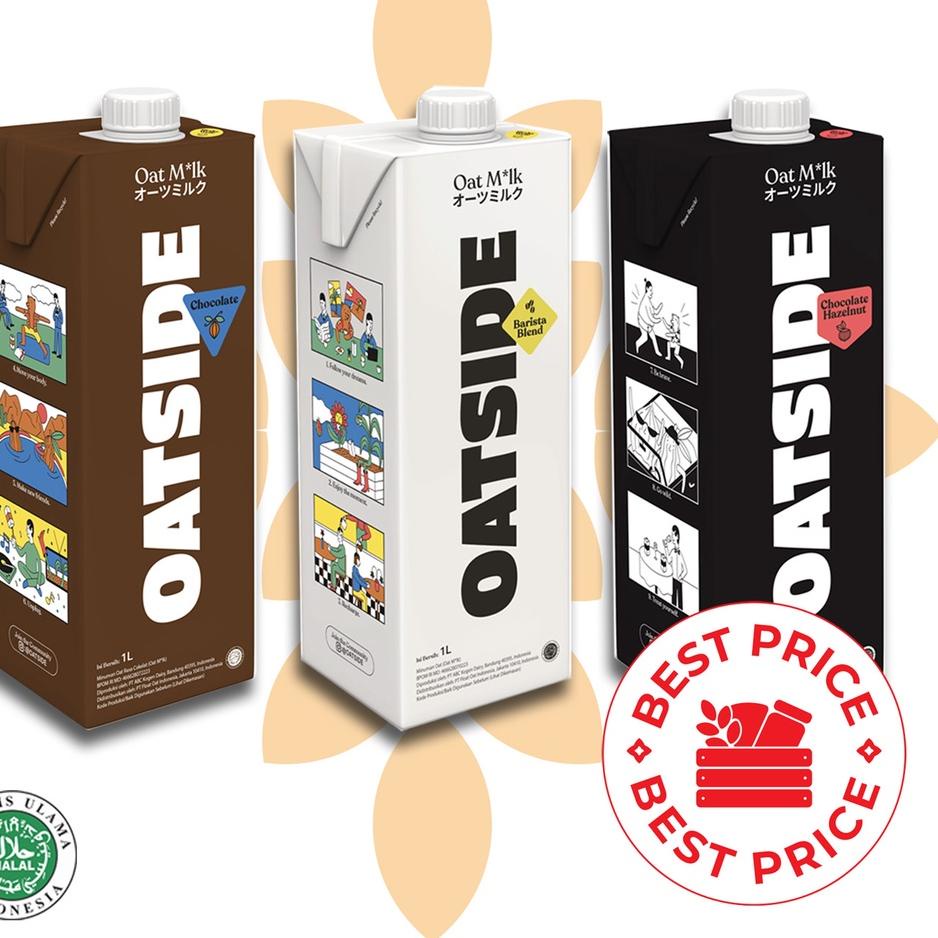 

♝ OATSIDE - SEMUA VARIAN OAT MILK BARISTA BLEND/ CHOCOLATE/ CHOCOLATE HAZELNUT - 1 LITER (ORGANIK, LACTOSE & DAIRY FREE) ○