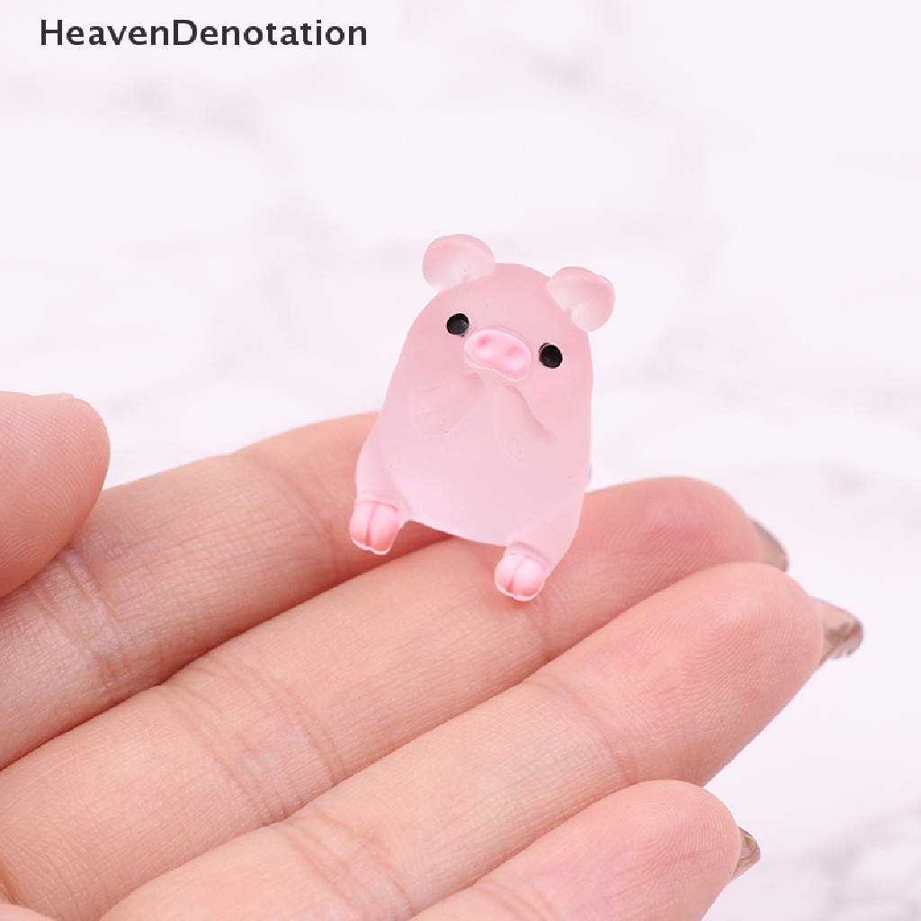 [HeavenDenotation] 5 / 10pcs Cute Luminous Pig Ball Mochi Fun Joke Gift Anti-stress Toys DIY Decor HDV