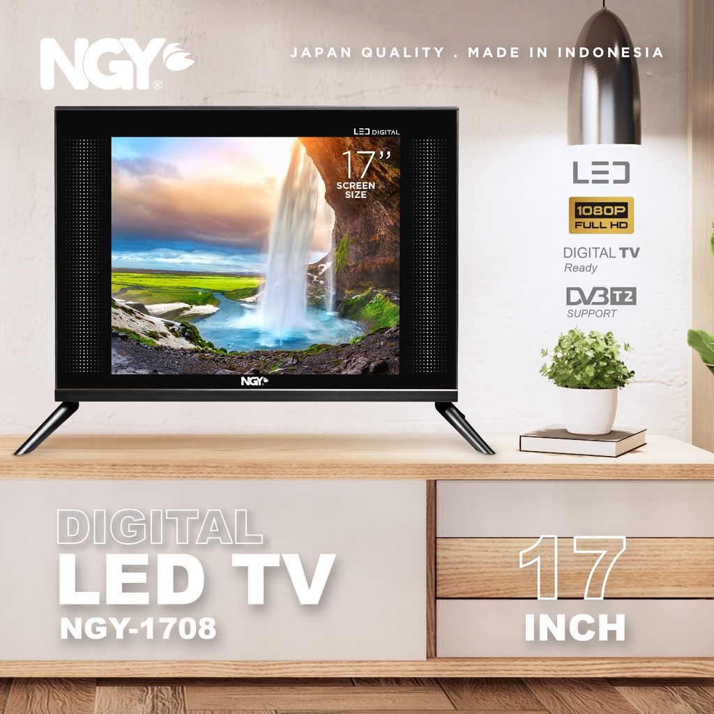 TV Digital HD 17 inch TV LED Digital Televisi HDMI USB Garansi Resmi 1 Tahun