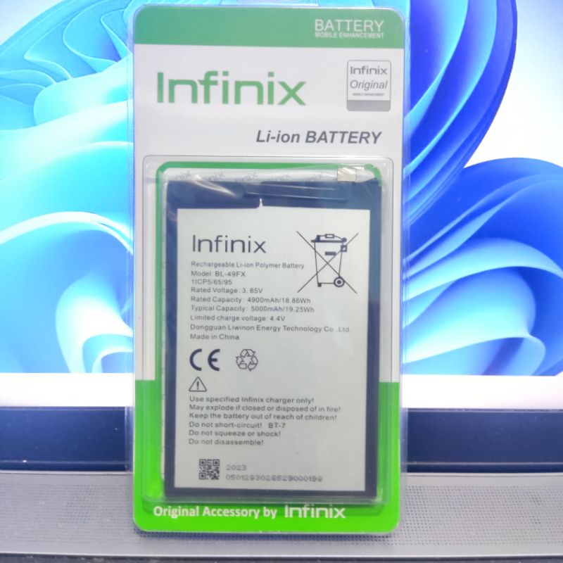 BATRE BATERAI BATTERY INFINIX HOT 8 X650 / HOT 9 X655 / HOT 9 PRO X655F / NOTE 7 X690 / SMART 5 X657 / SMART 6 X6511B BL49FX BL -49FX ORI