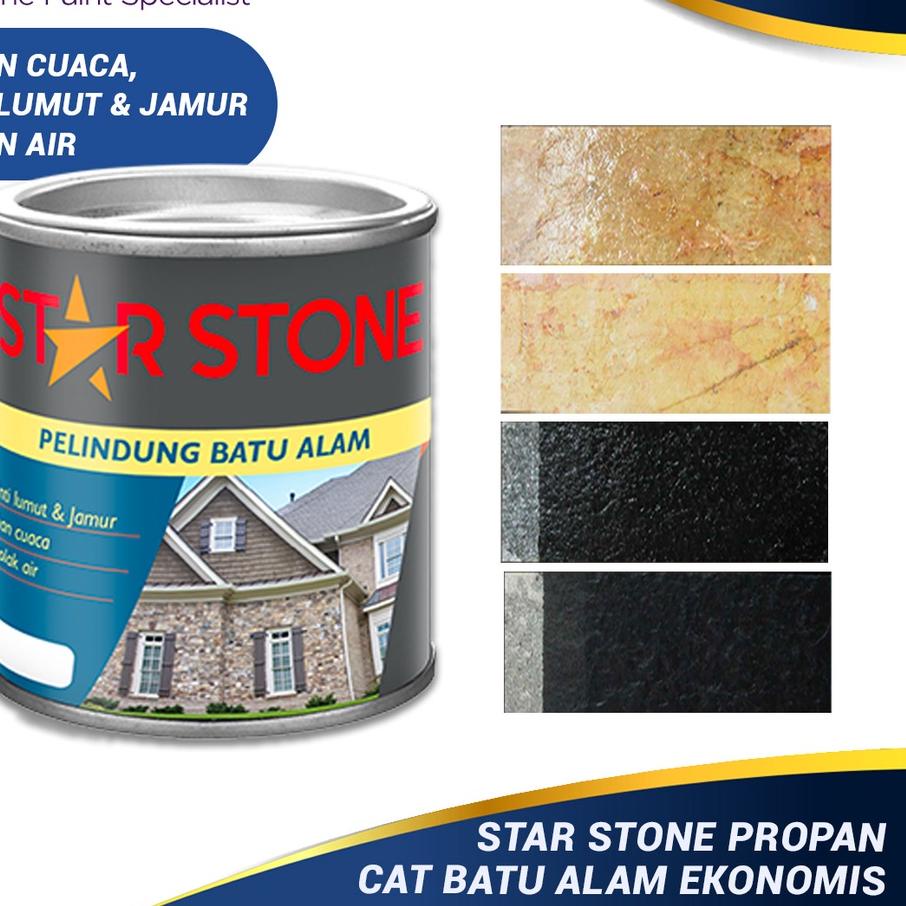 ❆ CAT PELINDUNG BATU ALAM STAR STONE / STAR STONE PROPAN / COATING PERNIS BATU / CAT DINDING BATU AL
