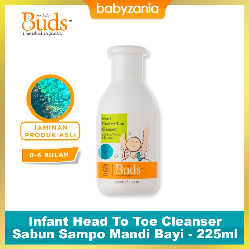Buds Infant Head To Toe Cleanser Sabun Shampoo Mandi Bayi - 225 ml