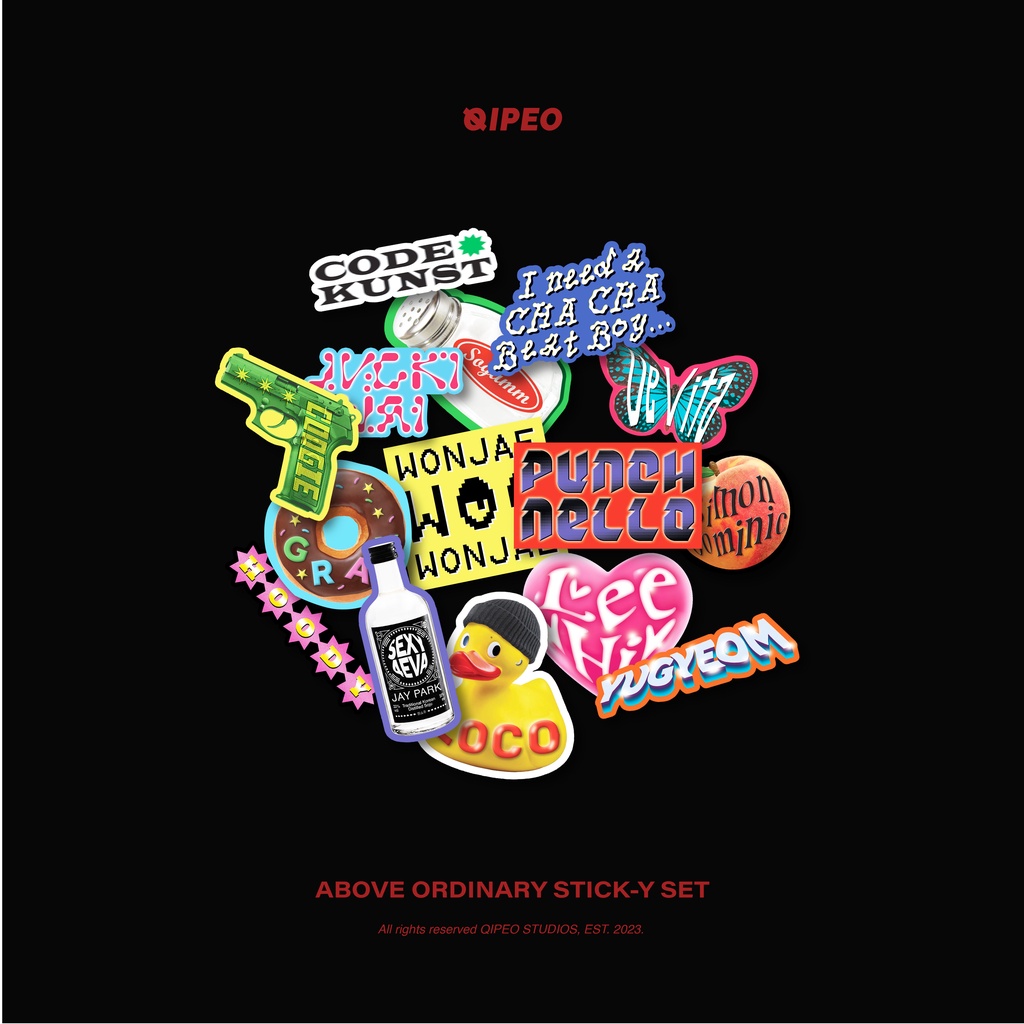 

ABOVE ORDINARY [AOMG] VOL.1 // DIE CUT STICKER SET (KHH KHHRNB UNOFFICIAL MERCH)