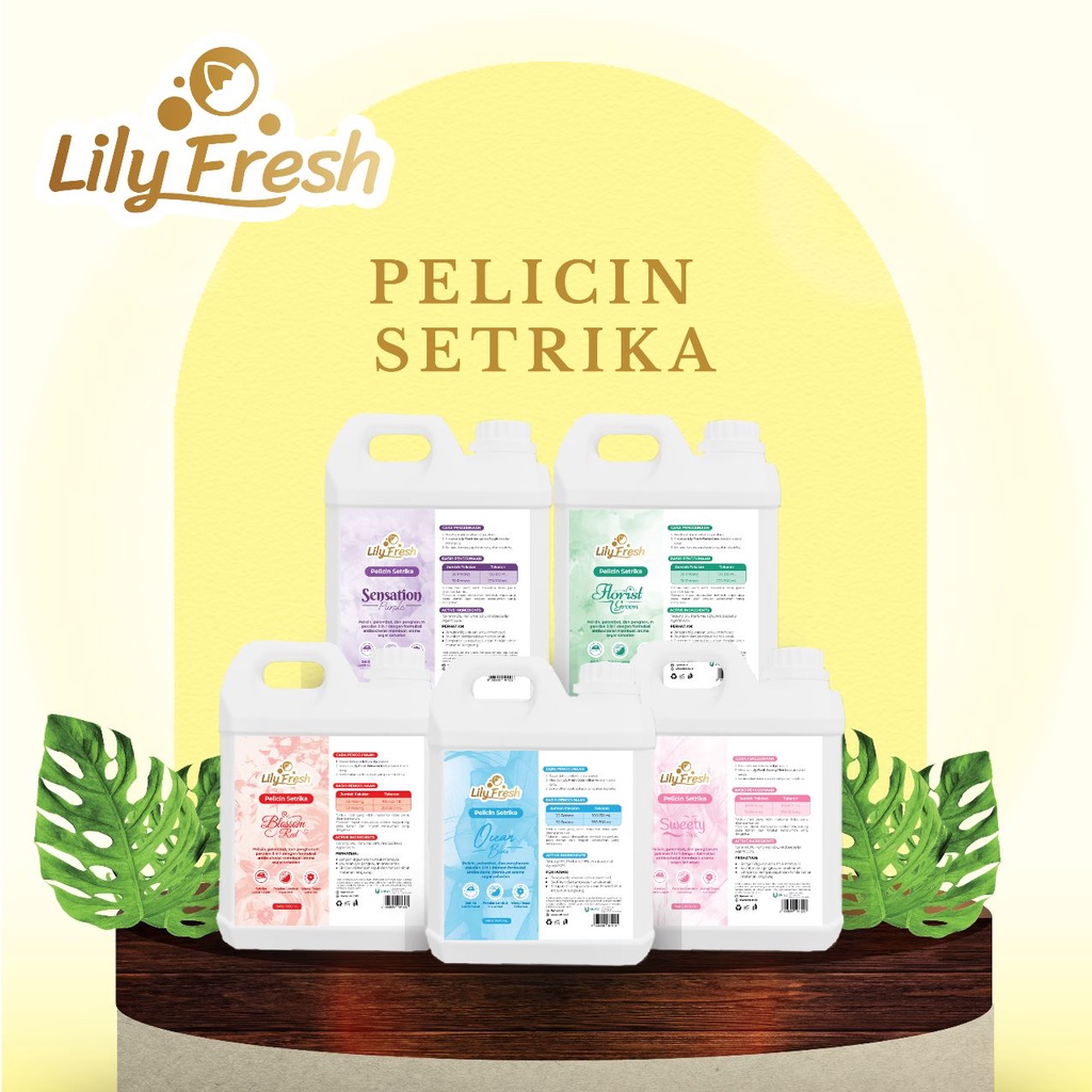 Pewangi Laundry Pelicin Pakaian Setrika Pelembut Baju LILY FRESH 1 Liter New